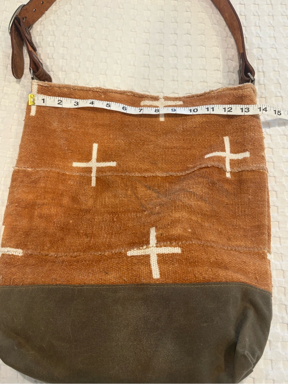 Jenna Bee Handmade tote crafted from African mudcloth - Picture 2 of 9